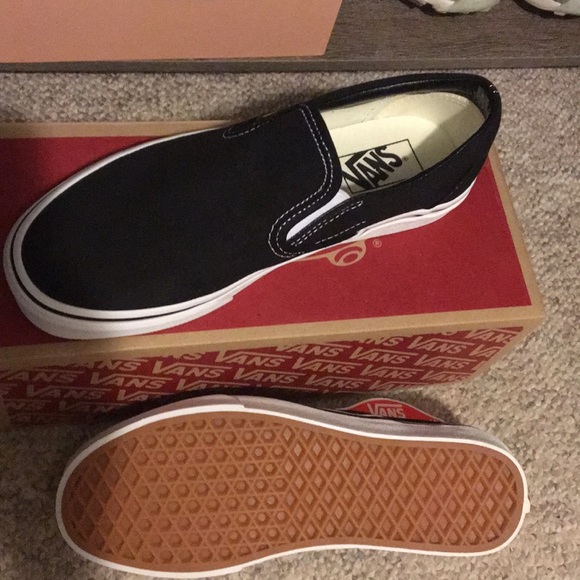 Vans Shoes - Black slip on vans